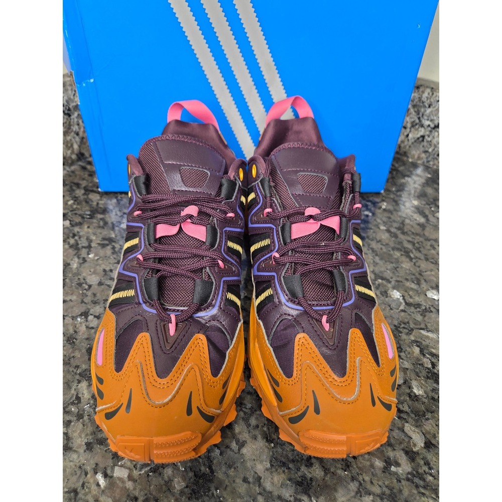 Adidas Hyperturf Adventure DDLM Dia de los Muertos Mens 10 HQ6022 Orange Maroon - Picture 2 of 9